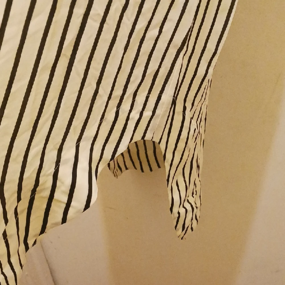 KULE Black and White Striped Shirt Dress - Picture 2 of 7